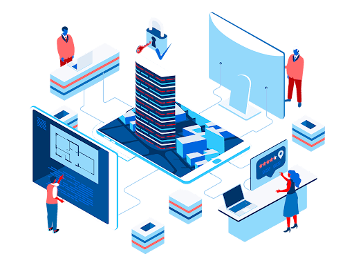 Enterprise Infrastructure Illustration